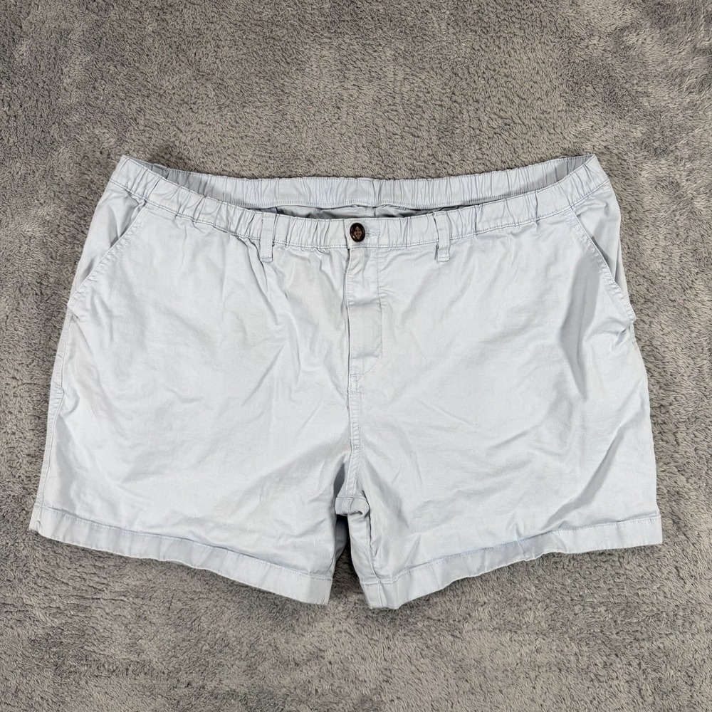 Chubbies Originals Shorts Mens 3XL 5.5" Blue Elastic Waist Cotton Stretch Chino